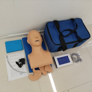 Pronto soccorso medico <span class=keywords><strong>CPR</strong></span> manichini formazione di emergenza per via orale e nasale intubazione tracheale modello di insegnamento con allarme di compressione dei denti - Product Image 2