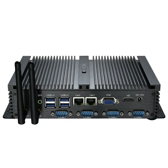 Fanless Mini PC Intel Core i5 3317U 1037U WinXP Celeron 1037U ITX Industrial Desktop Computer HD VGA Rugged PC AES Win11