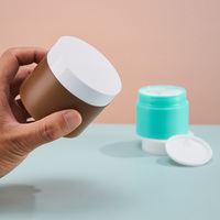 Pot à crème rond écologique pour crème visage en plastique, pots cosmétiques, pots pour crème visage, pots pour soins de la peau, contenants pour gommage corporel