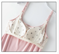 Robe d'allaitement d'été en gros, respirante, écologique, à bretelles réglables, sans armatures, sans manches, confortable