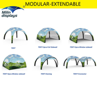 Offre Spéciale gonflable Glamping bulle mariage Promotion tente Blowup fête tente étanche Inflat Air Camping extérieur X forme tente