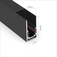 Éclairage sur rail magnétique Wi-Fi avec application, CRI>80, moderne, 220/48V, gradation RGB+CCT, série 16, IP44, encastré, personnalisable CE