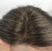 Perruque médicale complète en polyskin à base mono, sur mesure, petite et grande taille, sans colle, invisible, en cheveux humains européens et chinois