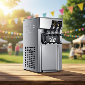 <span class=keywords><strong>AN</strong></span> Softeis-Maschine für Milchtee-Läden Drei Geschmacksrichtungen Joghurt/Frucht/Wasser Energy Star Zertifiziert 220V/110V 1 Jahr Garantie - Product Image 1