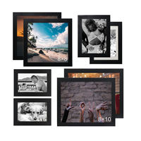 Cadre photo en bois noir et blanc personnalisé pour affiches et images A1, A2, A3, A4, A5, 4x6, 5x7, 6x8, 8x10, 11x14, 12x16, 12x18, 16x20, 18x24, 24x36