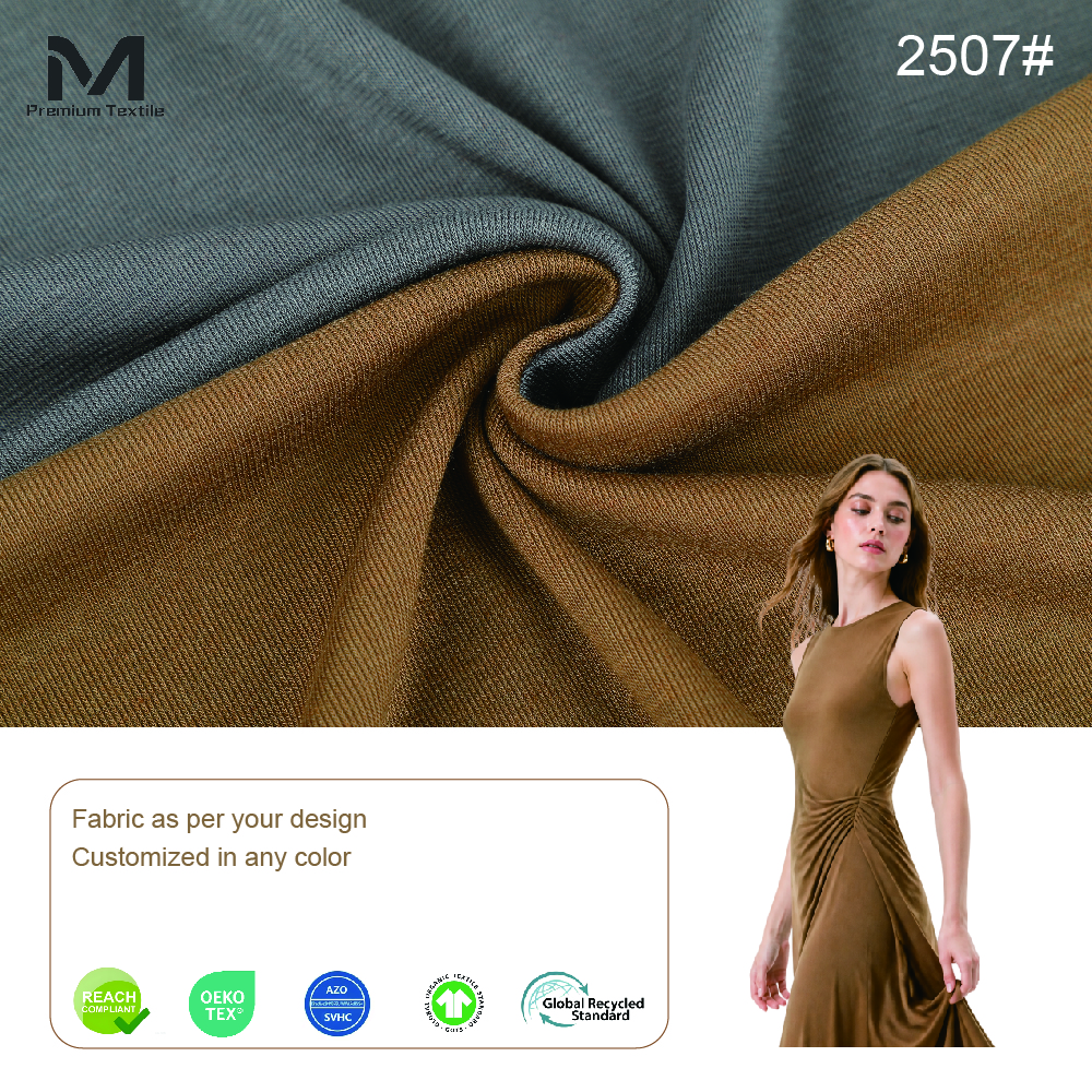 OEKO-TEX Standard Refined Texture Lyocell Woolen Knit Textile Sophisticated Designer Garments And Modern Minimalist Stree 2507#