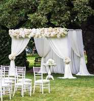 3x3x3m Pipe réglable et drapé pour l'extérieur Support de toile de fond robuste pour décoration de fête de mariage et d'événement
