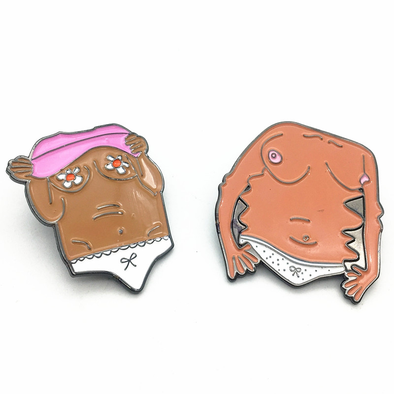 Индивидуальные латунные Золотые спортивные сувенирные значки, пикантная культура, дизайн органов, мягкая эмалированная заколка для лацкана