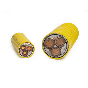 5kV 8kV 2AWG 2/0AWG <span class=keywords><strong>4</strong></span>/0AWG EPR Aislamiento AIA Blindado VFD o 3C con <span class=keywords><strong>3</strong></span> cables de tierra <span class=keywords><strong>Cable</strong></span> de alimentación <span class=keywords><strong>corrugado</strong></span> - Product Image 2
