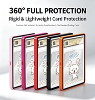 Étui de protection magnétique personnalisé pour cartes gradées PS, en plastique transparent, double face, pour cartes à collectionner, affichage transparent 10 mm