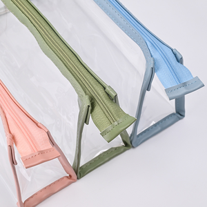 Astuccio per la scuola X1105-2, astuccio triangolare in <span class=keywords><strong>PVC</strong></span> trasparente all'ingrosso, astuccio per matite di grande capacità, carino, per ragazze - Product Image 4