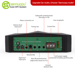 Sennuopu-Subwoofer activo para coche, altavoz potente de 8 pulgadas, bajo el asiento - Product Image 3