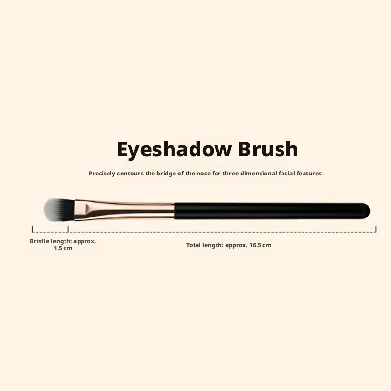 Affordable luxury black gold-eyeshadow brush