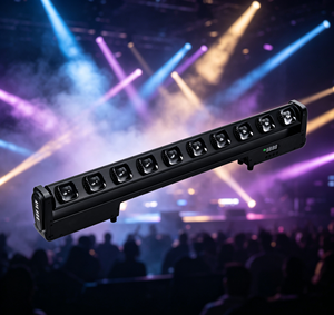 Barre de lumière LED mobile à faisceau 10 yeux 40W RGBW 4-en-1, 3 °   Projecteur à tête mobile DMX512 à faisceau étroit pour DJ, discothèque et éclairage de scène - Product Image 1