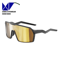 Lunettes de soleil de sport de style masque TR90 personnalisées OEM, taille 132-0-129, polarisées UV400, pour adultes unisexes, fabricant chinois
