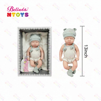 Poupées en silicone haut de gamme Belinda, jouets pour enfants, poupées reborn réalistes de 13 pouces, poupées bébés en silicone réalistes, cadeaux pour filles et garçons