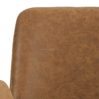 Chaise de salle à manger pivotante moderne, fauteuil rembourré avec pieds en métal pour salle à manger et café, capacité de 150 kg, design confortable