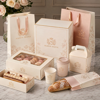Boîte d'emballage pour gâteaux, boîte à pâtisserie, boîte en papier pour boulangerie, emballage fonctionnel et attrayant pour les clients B2B