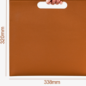 Sac à documents en cuir PU avec boucle, multi-couches, grande capacité, sac à main, sacoche de bureau décontractée pour affaires - Product Image 6