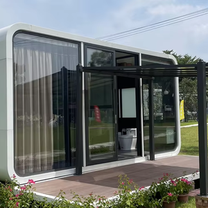 Di lusso di alta qualità moderna modulare 20ft Apple cabina contenitore casa di prezzo inferiore prefabbricata spazio capsula House - Product Image 1
