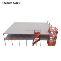 Sistema de Estanterías para Entrepiso ROCKET RACK de Alta Resistencia, Capacidad de Carga de 500 kg/m², Acero Multicapa con Recubrimiento Electrostático Antioxidante