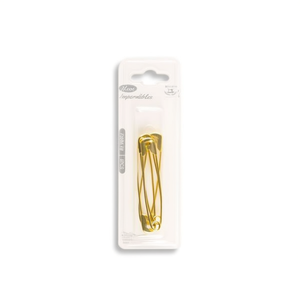 Spille di sicurezza Ilan 75 mm oro, 4 pezzi, per abbigliamento e lavori artigianali - Product Image 2