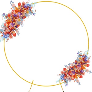 Vàng kim loại đám cưới vòm bóng vòm Kit cho đám cưới sinh nhật đảng trang trí 7.2ft/6.6ft/6ft/5ft Backdrop vòng tròn đứng khung - Product Image 1