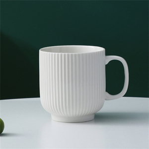 Tazas de cerámica de estilo nórdico para el hogar, tazas de café, té y café a rayas mate personalizadas para el hogar y restaurante, venta al por mayor - Product Image 6