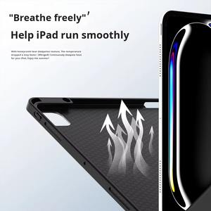 Auto Sleep Wake Cover Funda protectora suave de TPU <span class=keywords><strong>con</strong></span> portalápices <span class=keywords><strong>Compatible</strong></span> <span class=keywords><strong>con</strong></span> <span class=keywords><strong>Apple</strong></span> <span class=keywords><strong>iPad</strong></span> <span class=keywords><strong>Pro</strong></span> <span class=keywords><strong>11</strong></span>(M4) 2024 - Product Image 4