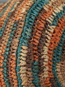 Bolso de Hombro de Rafia Tejido a Mano para Mujer, con Forro de Algodón y Patrón de Hilo, Estilo Playa, Moda Verano 2025 - Product Image 2