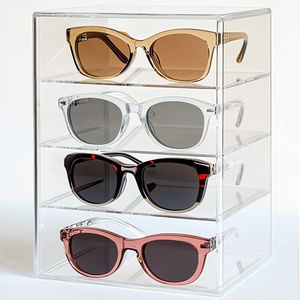 Custom Clear High Quality for Polished Acrylic Modern Tabletop Sunglasses Display Stand for Storage and Display - Product Image 2