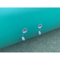 Dôme sportif géant hermétique de 36,8 x 19 m, tente de terrain de football gonflable avec fenêtres transparentes et portes amovibles pour terrain de football