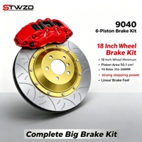 Kit d'étriers de frein surdimensionnés 9040 à 6 pistons avec disques de 355 mm pour jantes de 18 pouces, compatible avec Audi A3 S3 RS3 A4 A4L S4 RS4 A5 S5 RS5 A6 A6L Q3 Q5 Q5L TT TTS
