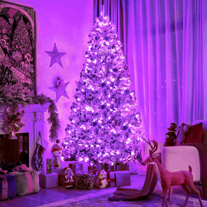 Guirlandes lumineuses LED violettes YN, à brancher, homologuées ETL, étanches IP44, pour Halloween, Noël, patio, <span class=keywords><strong>chambre</strong></span>, décoration de fête - Product Image 4