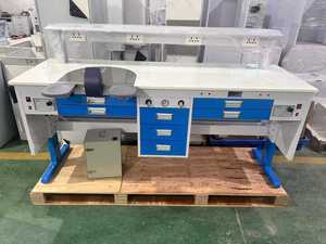 Table <span class=keywords><strong>de</strong></span> <span class=keywords><strong>laboratoire</strong></span> dentaire en acier inoxydable <span class=keywords><strong>de</strong></span> 1,8 m, double taille, avec tiroir, pour poste <span class=keywords><strong>de</strong></span> travail <span class=keywords><strong>de</strong></span> <span class=keywords><strong>technicien</strong></span> dentaire - Product Image 2