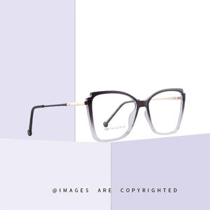 87119 กรอบแว่นตาแคทอาย TR90 กรอบเต็มป้องกันแสงสีฟ้าสำหรับทุกเพศเลนส์พลาโนดีไซน์สี่เหลี่ยม - Product Image 2