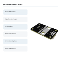 Module de capteur récepteur infrarouge 38 kHz, sortie décodée numériquement, carte à 3 broches pour projets de robots télécommandés Arduino