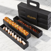 Boîte à emporter personnalisée en carton arabe avec poignée, biodégradable et réutilisable, pour pain pita, galettes de lentilles, bibe, lait de datte, pâtisseries