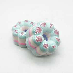Bombes de bain amusantes OEM en forme de fleurs, cupcakes et donuts, colorées, aromathérapie, sel marin, boules effervescentes, cadeaux SPA à domicile pour enfants, femmes, filles, relaxation - Product Image 6