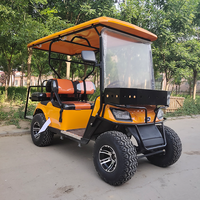 Véhicule de tourisme électrique JINWO 72V pour le golf, longue portée, 2+2 places, 4 roues, avec toit, certifié CE, 30-90 km/h, Grade 25
