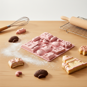 Molde <span class=keywords><strong>de</strong></span> Silicona Antiadherente 3D para Hornear Cupcakes Franceses con Forma <span class=keywords><strong>de</strong></span> <span class=keywords><strong>Castillo</strong></span> <span class=keywords><strong>de</strong></span> Estrellas y Luna <span class=keywords><strong>de</strong></span> <span class=keywords><strong>la</strong></span> Serie Princesa, Apto para Horno - Product Image 1