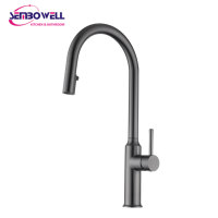 Robinet de cuisine extractible en acier inoxydable sans plomb avec mitigeur certifié WaterMark, robinet d'évier à arc haute pour cuisines modernes