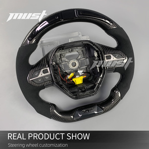 Volant en fibre de carbone personnalisé avec affichage LED intelligent du régime moteur pour <span class=keywords><strong>Peugeot</strong></span> 408 508 2008 3008 4008 5008 SW <span class=keywords><strong>GT</strong></span> 2017-2026 - Product Image 3