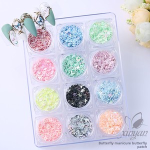 Lentejuelas holográficas mixtas con forma de mariposa, pigmento brillante para decoración de uñas y sombra de ojos - Product Image 2