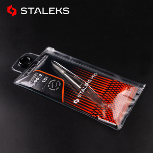 Staleks-Tijeras pequeñas para manicura, cortador de cejas de acero inoxidable, para artista de maquillaje, tijeras curvadas grandes - Product Image 5