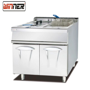 Friggitrice Professionale a Gas in Acciaio Inox per Ristoranti Fast Food, 68000*2BTU, per Patatine Fritte e Pollo - Product Image 4