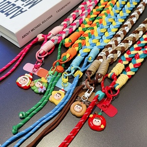 Cordon de téléphone <span class=keywords><strong>portable</strong></span> en nylon, long cordon bandoulière pour hommes et femmes, idéal pour l'extérieur et l'alpinisme, robuste, anti-perte, multicolore, tressé - Product Image 2