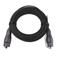 Kabel Patch Fiber Optik Tahan Air IP68 Fullaxs OS2 SM LSZH LC ke LC FTTA RRU POE GSM Outdoor Optical Jumper Cable yang Kompatibel
