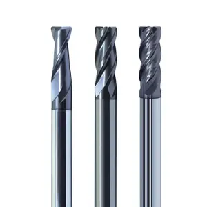 SANT Carbide Lathe End Mill 4 Flute High Polished Milling Cutter For Aluminum Cnc Machine Hrc60 Cutting Tool