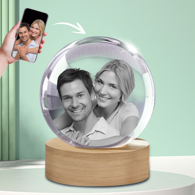 60mm 70mm 80mm 90mm Custom Size 3D Laser Inner Engraving Transparent Clear Crystal Ball for Home Decor and Gift